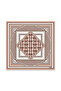 Bej Terracotta Monogram Twill İpek Eşarp - 7