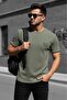 Ftx California Flocked Print Detailed Premium Ribbed Fabric Men's T-Shirt