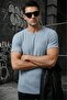 Ftx California Flocked Print Detailed Premium Ribbed Fabric Men's T-Shirt - 3