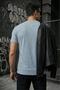 Ftx California Flocked Print Detailed Premium Ribbed Fabric Men's T-Shirt - 4