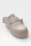 Women's Comfort Thick Sole Medical Nurse Doctor Clog Slipper BEIGE - 2