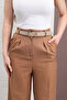 Suede Classic Buckle Grid-Strap Women's Pants Belt, Dress Belt, Coat Belt - 4