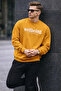 Men's Wellbeing Printed Mustard Sweatshirt - 4