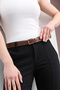 Classic Buckle Stitching Detailed Women's Trouser Belt, Dress Belt, Jacket Belt - 5