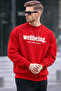 Men's Wellbeing Printed Red Sweatshirt - 2