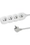 4 SOCKETS 1.5M WHITE