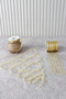 Gold Organza Tulle Ribbon 1 cm 22 Meters - Package, Wedding, Engagement, Dowry, Gift, Decoration, Party