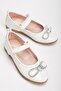Orthopedic Stone Bow Detailed Ballerina Children's Shoes - 2