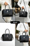 Women's Lock Detailed 3-Compartment Long Strap Hand & Shoulder Bag with New Season Accessories (29X20 cm) - 2