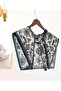 Tile Patterned Luxury Authentic Shoulder Shawl |   "Turquoise Heritage" Traditional Motif Design Neck Scarf - 3