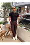 Basic Crew Neck Knitwear T-Shirt Black