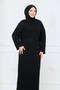 Women's Mesh Mercerized Knitwear Dress with Underwear - 5