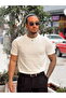 Basic Crew Neck Knitwear T-Shirt White - 2