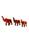 Handcrafted Wooden Elephant Set – Traditional Decorative Showpieces (3-Piece Set | 4”, 5”, 6”)