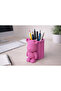 Wicker Textured Bear Pen Holder – Modern Rattan-Look Desktop Organizer