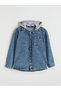 Hooded Boy's Jean Shirt for Style Seekers from Uzg Store
