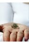 Natural Stone Citrine Round Natural Stone Antique Model Women's Adjustable Ring Euy92S - 3