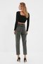 Smoked Snow Mom Jeans High Waist Denim Trousers Lycra Colorfast Extra Comfortable - 5