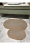 Nâzen 2-Piece Rope Bathroom Set Wicker Mat with Knitted Edges 60X100 + 40X60 Handmade - 5