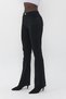 Black Ikon Spanish Flare Leg Jeans No Fade Black Spanish Jeans High Waist Denim Trousers - 5