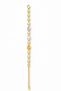 Colorful Zircon Stone Gold Color Women's Bracelet – Stylish Design with Heart Detail - 3