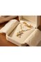 316L Tarnish Free Steel Colorful Zircon Stone Letter K Pendant Gold Color Women Antiallergic Necklace - 6