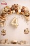 Boho Baby Teddy Bear 9 Lu Capybara Age Balloon Decoration Birthday Party Set Ornament - 3