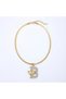316L Tarnish Free Steel Colorful Zircon Stone Letter B Pendant Gold Color Women Antiallergic Necklace - 4