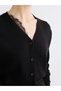 Soulife Black V-Neck Women's Knitwear Cardigan - 3
