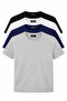 Classics Unisex Relaxed Fit Basic Short Sleeve T-Shirt 4-Pack Black-Navy-White-Grey - 2