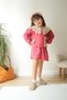 Girl's Skirt Bottom Sweatshirt Bottom and Top Double Set 100% Cotton 3-10 Years-Jlb-039 - 2