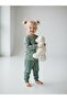 Girl's Cotton Floral Patterned Pajama Set - 4