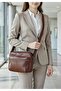 Genuine Leather, Handmade, Multi-Compartment, with Pockets, Women'S, Crossbody and Shoulder Bag - 2