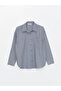 Gulis gi̇yi̇mden blue striped long sleeve oversized linen blend women's shirt - 6
