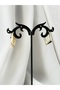 Geometric Shaped Gold Steel Earrings - 4