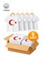 Boys and Girls Set of 5 Moon Star Turkish Flag Printed Short Sleeve Summer T-Shirt