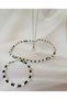 Natural Stone Moonstone Combination in Steel Chain End, Moonstone Round Cut Necklace and Bracelet - 3