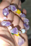Amethyst Stone Tımbıl Stone Raw Natural Stone Bracelet - 2