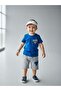 Boy's Summer Back-Printed Cotton Shorts Set