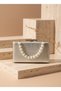 Gold Color Snake Shell Pattern Pearl Detail Chain Strap Women Evening Dress Bag Wedding Engagement Graduation - 4