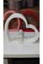 Valentine's Day Heart-Shaped Bioplastic Decorative Figurine and Mini Vase, Table Decoration (Flower Not Included) - 5