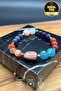 Aura Denge Natural Stone Bracelet – Agate, Sunstone, Amethyst & Lapis - 5