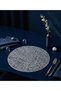 6-Piece Luxurious Metallic Look Silver Color Laser Cut American Service Set - Stylish Tableware Presentation Supla