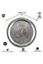 430 Quality Chrome Steel Tray 24 cm – Ottoman Motif, Kebap & Restaurant Presentation Tray - 5