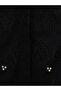 Stone Detailed Scallop Shirt Skirt Set - Black - 4