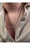 Men's Silver Stainless Steel Necklace Does Not Lose Color Does Not Fade Can Be Combined Stainless Steel