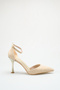 Special Design Ankle Strap and Crocodile Evening Dress Heeled Women's Shoes - 4