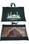 YU WELL Foldable Prayer Mat with Back Support & Carrying Bag, 2-in-1 Prayer Rug 110×60CM Maroon - 5