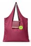 Burgundy Stylishly Designed Foldable Market & Shopping and Beach Bag School Bag (Multipurpose) - 3