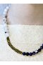 Natural Stone Moonstone Sodalite Hematite Natural Stone Women's Necklace Euk20Sah - 3